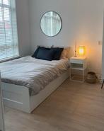 IKEA BRIMNES bed 140x200 MET lattenbodem, Huis en Inrichting, Slaapkamer | Bedden, Gebruikt, 140 cm, Wit, Hout