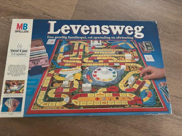 Spel Levensweg - Oud Hollands Klassieker, Hobby en Vrije tijd, Gezelschapsspellen | Bordspellen, Gebruikt, Ophalen of Verzenden