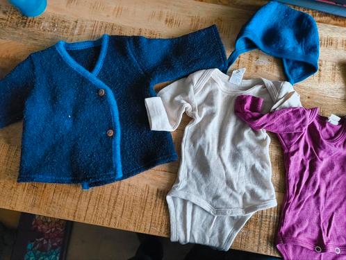 Wollen en wol-zijde, Kinderen en Baby's, Babykleding | Baby-kledingpakketten, Zo goed als nieuw, Maat 62, Ophalen of Verzenden