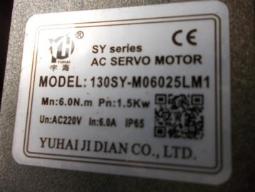 AC servo motor SY series Model 130SY  1,5 kW