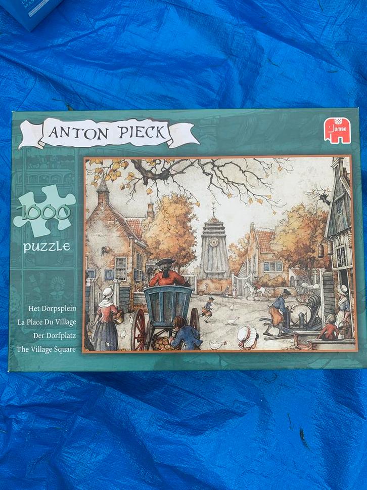 Anton Pieck Puzzel - 1000 stukjes, Hobby en Vrije tijd, Denksport en Puzzels, Zo goed als nieuw, Legpuzzel, 500 t/m 1500 stukjes