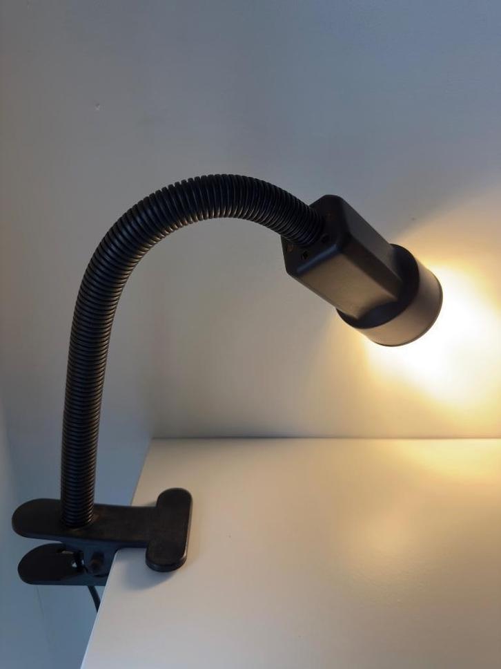 Vintage design klemspot met gooseneck, Huis en Inrichting, Lampen | Overige, Zo goed als nieuw, Ophalen of Verzenden