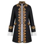 Zwarte lange victoriaanse heren jas, Kleding | Heren, Carnavalskleding en Feestkleding, Verzenden, Nieuw, Historisch, Kleding