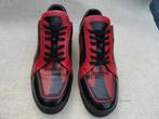 Jmesrine Lederen Rood Zwarte Sneakers Maat 43, Verzenden, Zo goed als nieuw, Zwart