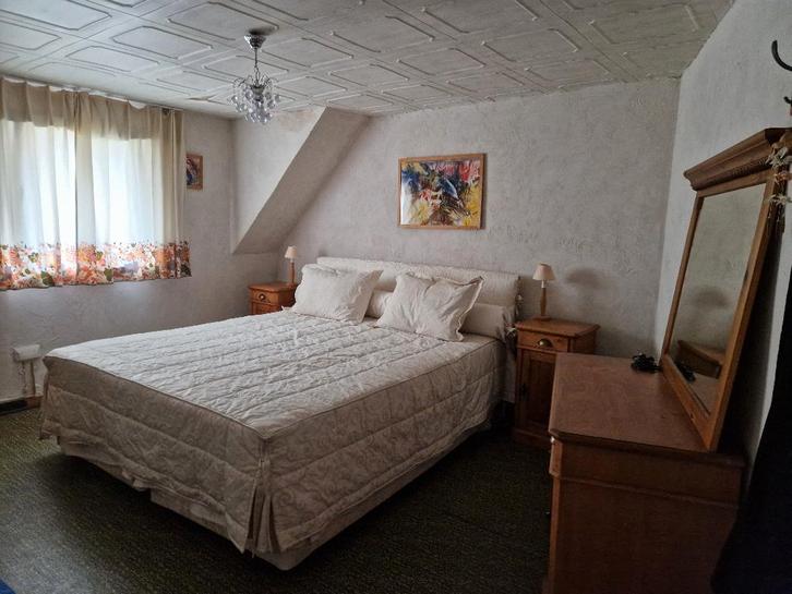 Complete oud grenen slaapkamer, Huis en Inrichting, Slaapkamer | Complete slaapkamers, Gebruikt, Tweepersoons, Ophalen