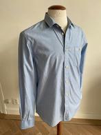 Fred Perry: Lichtblauw overhemd. Maat M, Blauw, Zo goed als nieuw, Fred Perry, Halswijdte 39/40 (M)