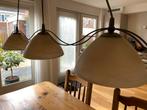 Klassieke Hanglamp Brons/Alabaster - Zeer Goed!, Ophalen, Zo goed als nieuw, Metaal, 75 cm of meer