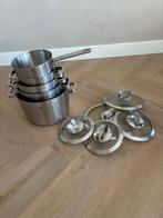 BK pannenset, Huis en Inrichting, Keuken | Potten en Pannen, Ophalen of Verzenden, Zo goed als nieuw, Rvs, Pannenset