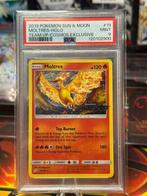 Moltres - Stamped (TEU 19) - PSA 9, Ophalen of Verzenden, Zo goed als nieuw, Losse kaart, Foil