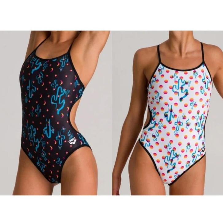 Nieuwe Arena W Sunset Reversible Challenge Back Badpak, Kleding | Dames, Badmode en Zwemkleding, Nieuw, Badpak, Zwart, Ophalen of Verzenden