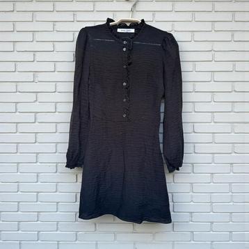 Samsøe Samsøe Jurk Maat S Zwart Mini Ruches Zarina beschikbaar voor biedingen