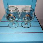 Napoleon cognacglaasjes oud modelletje 2 stuks, Ophalen, Glas of Glazen, Gebruikt, Glas