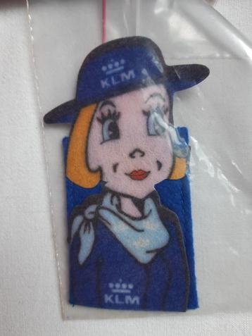 klm vintage kledingplaatje van vilt, beschikbaar voor biedingen