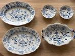 5 schalen servies van Huttensteinach Zwiebelmuster, Ophalen of Verzenden