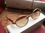 Cartier zonnebril hout goud diamant, Sieraden, Tassen en Uiterlijk, Zonnebrillen en Brillen | Dames, Zonnebril, Overige kleuren
