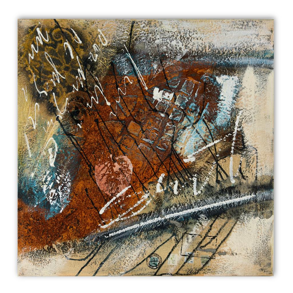 Uniek schilderij van Dário Bosa - 60 x 60 cm, Antiek en Kunst, Kunst | Schilderijen | Modern, Ophalen of Verzenden