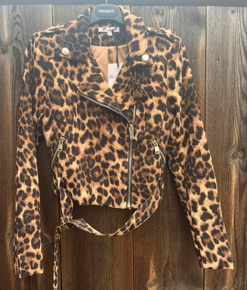 Be a diva biker jack. Panterprint mt 14 164, Kinderen en Baby's, Kinderkleding | Maat 164, Ophalen of Verzenden