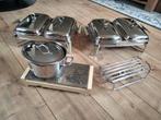 Super mooie Warmhoud set., Ophalen of Verzenden, Zo goed als nieuw, Rvs of Chroom, Vaatwasserbestendig
