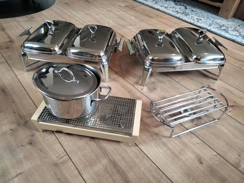 Super mooie Warmhoud set., Huis en Inrichting, Keuken | Bestek, Zo goed als nieuw, Rvs of Chroom, Vaatwasserbestendig, Ophalen of Verzenden
