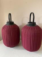 Lifestyle Set Lantaarn Windlicht Taiwans model robijnrood, Huis en Inrichting, Woonaccessoires | Kandelaars en Kaarsen, Ophalen of Verzenden