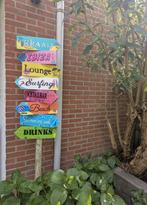 Trendy houten strand wegwijsborden tuin terras overkapping, Info@rwhoutidee.nl, Nieuw, Ophalen of Verzenden, RW Houtidee
