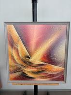 Abstract Schilderij - Gesigneerd, Antiek en Kunst, Ophalen