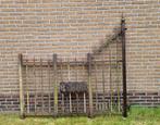 Ijzeren hek met poort, Tuin en Terras, Tuinhekken en Hekwerk, Ophalen, Met poort, Gebruikt, Sierhekwerk