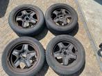 Opel Astra stalen velgen TPMS sensoren allseason banden, Ophalen, Gebruikt, 16 inch, 205 mm