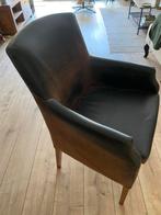 4 Donkerbruine Eetkamerstoelen, Huis en Inrichting, Stoelen, Ophalen, Overige materialen, Gebruikt, Bruin