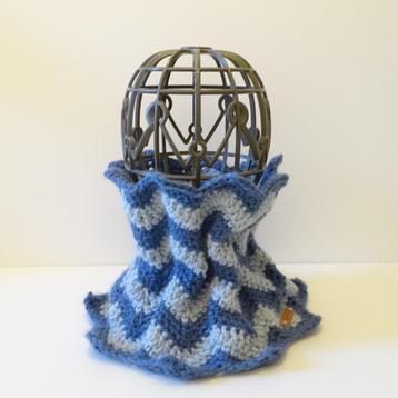 Colsjaal Zizag Blauw beschikbaar voor biedingen