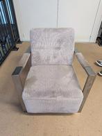 Mooie grijze industriële fauteuil, Huis en Inrichting, Fauteuils, Ophalen, Gebruikt, Modern Industrieel, 75 tot 100 cm