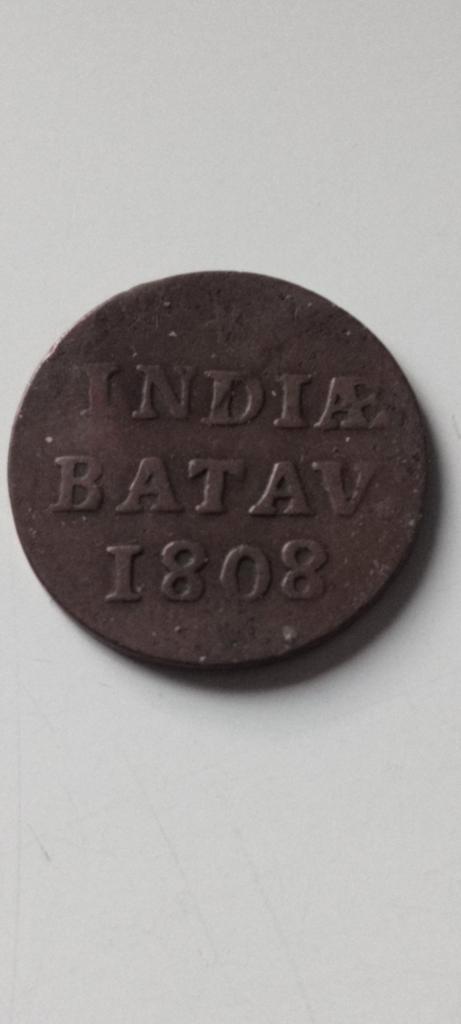 1808 India Batav 1/16 Stuiver, Postzegels en Munten, Munten | Nederland, Losse munt, Overige waardes, Vóór koninkrijk, Ophalen of Verzenden