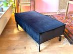 Poef Hocken / Black velvet bench, Ophalen, Overige materialen, 100 tot 125 cm, Zo goed als nieuw