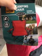 2 x Froyak camping stoelen rood nieuw inklapbaar tent, Caravans en Kamperen, Kampeermeubelen, Ophalen of Verzenden