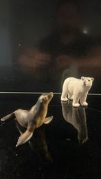 Schleich Artic: Ijsbeer met rob/zeeleeuw, Verzamelen, Ophalen of Verzenden, Zo goed als nieuw, Paard, Beeldje of Figuurtje