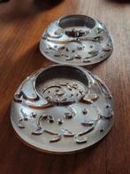 Set 2 Waxinelichthouder JG Cristal Durand, Ophalen of Verzenden