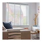 Witte Houten Jaloezieën 2 stuks, Ophalen, Zo goed als nieuw