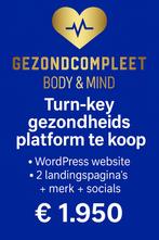Turnkey Gezondheidsplatform te koop – domein + 2 extra €1950, Zakelijke goederen, Exploitaties en Overnames
