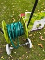 Haspel 20 meter slang, zgan, ophalen in Nuenen, Ophalen of Verzenden, Zo goed als nieuw, Tuinslanghaspel