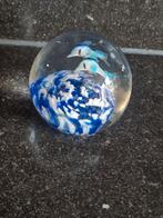 Vintage glazen dolfijn presse-papier, Huis en Inrichting, Ophalen of Verzenden, Gebruikt