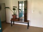 Vintage  teakhout met verstelbare spiegel, Ophalen, Gebruikt, Rechthoekig, Minder dan 100 cm