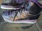 NIEUWE EXCLUSIEVE ZWARTLEDEREN NIKE AIRFORCE 1 SNEAKERS 44.5, Zwart, Nike, Nieuw, Ophalen of Verzenden