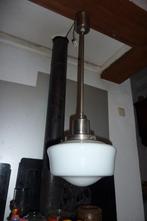 ART DECO,HANGLAMP,1920-30,BAUHAUS,SCHOOLLAMP, Gebruikt, Ophalen of Verzenden, ART DECO,BAUHAUS, Glas