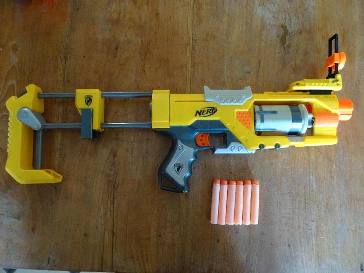 Nerf N-Strike Spectre REV-5 incl. extra richter, Kinderen en Baby's, Speelgoed | Buiten | Actiespeelgoed, Gebruikt, Ophalen of Verzenden
