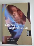 G. Alblas - Gedrag in organisaties, Ophalen of Verzenden, Zo goed als nieuw, G. Alblas; E. Wijsman