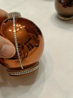 Kerstbal vaasje brandy kleur met stras, Ophalen of Verzenden, Nieuw