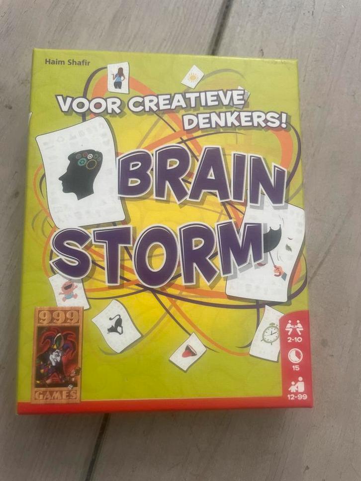 Brainstorm - Creatief Denkspel - Nieuw!, Hobby en Vrije tijd, Gezelschapsspellen | Bordspellen, Nieuw, Drie of vier spelers, Ophalen of Verzenden