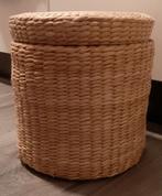 Rieten opbergmand, Huis en Inrichting, Woonaccessoires | Schalen en Manden, Ophalen of Verzenden, Zo goed als nieuw, Rond, Riet