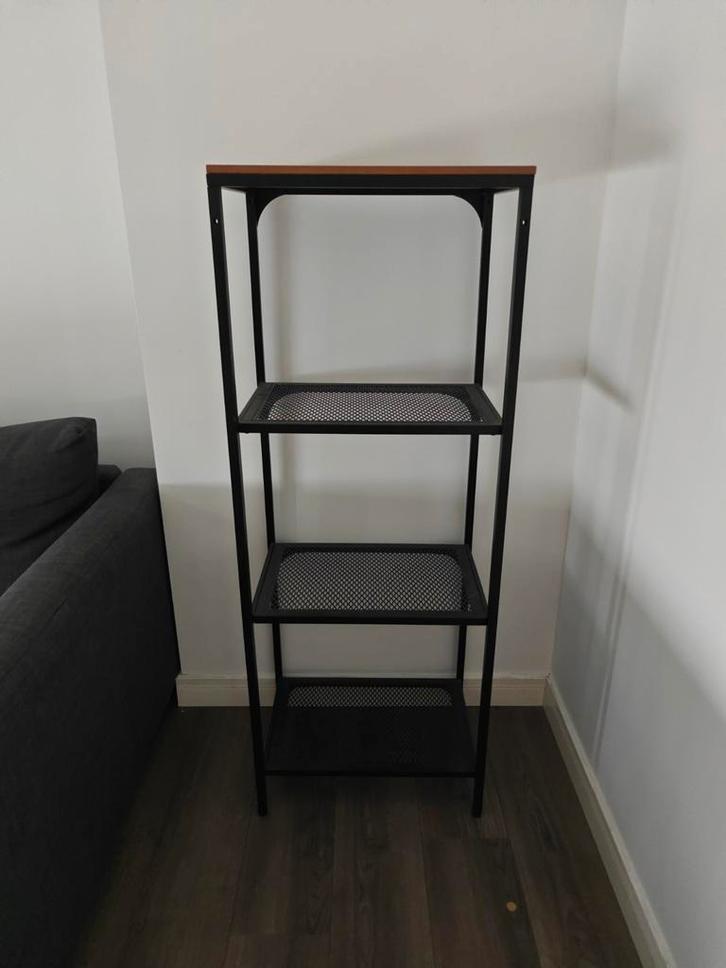 IKEA metalen stellingkast met 4 planken, Huis en Inrichting, Kasten | Stellingkasten, Zo goed als nieuw, Ophalen