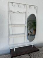 Sieradenrekje met spiegel sieraden rekje, Ophalen of Verzenden, Zo goed als nieuw